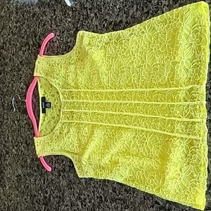 Alfani yellow lace top